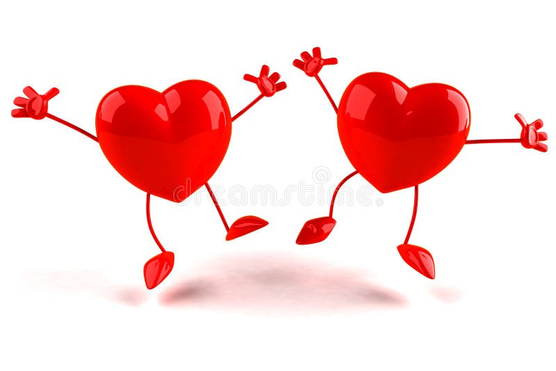 Happy hearts stock illustration. Illustration of romantic - 3547499