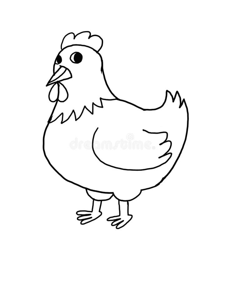 Happy Hen Cartoon Line Art Illustration Cartoon White Background Stock Illustration - Illustration of drawing, chicken: 181547349 Happy Hen Cartoon Line Art Illustration Cartoon White Background Stock Illustration - Illustration of drawing, chicken: 181547349