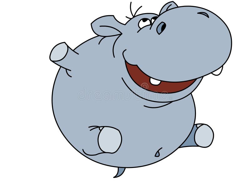 Happy hippopotamus