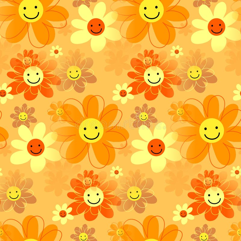 Happy Flowers stock vector. Illustration of happy, designs - 46648