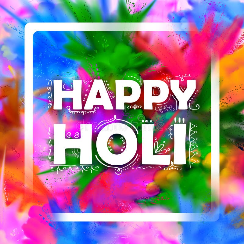 Happy Holi Background for Color Festival of India Celebration Greetings ...