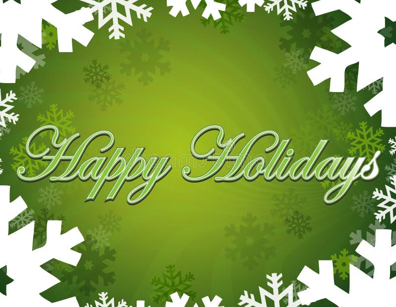 Happy Holidays stock illustration