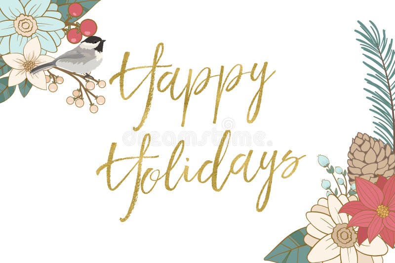 Happy Holidays stock illustration Happy Holidays stock illustration