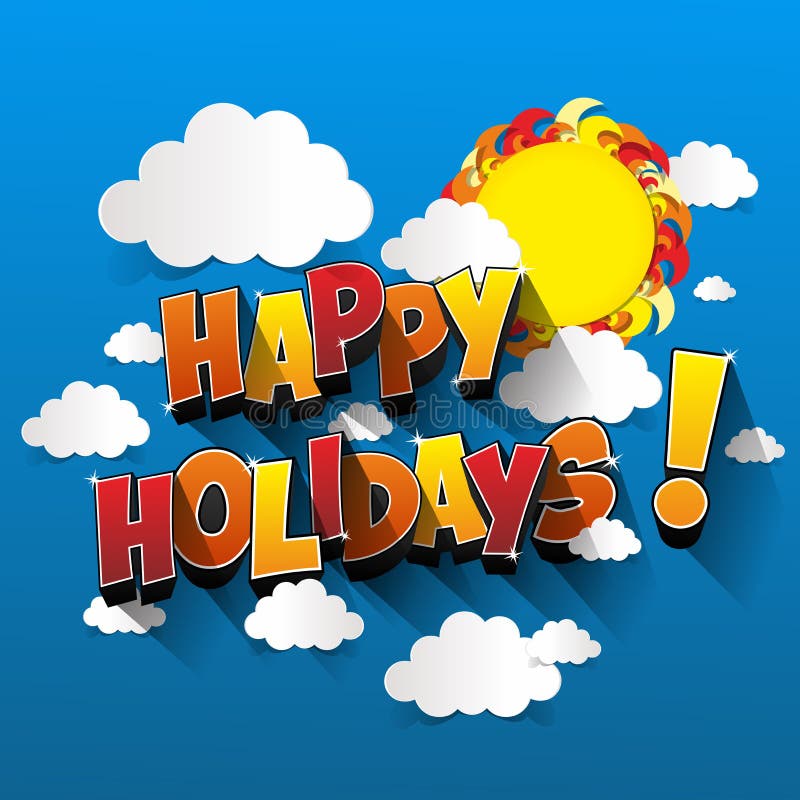 Happy Holidays vector illustration Happy Holidays vector illustration
