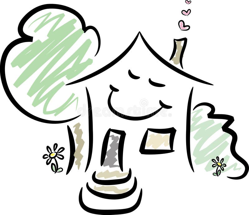 Happy Home stock illustration Happy Home stock illustration