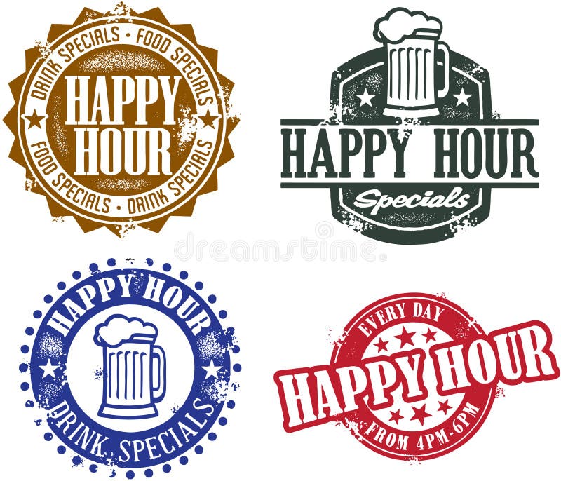 Happy hour alcohol sketch stock vector. Illustration of doodle 29802368
