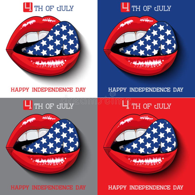 Happy independence day card United States of