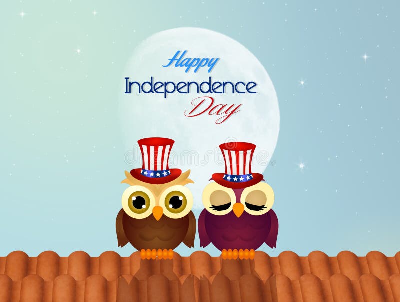 Happy Independence day stock illustration. Illustration of funny - 70125961