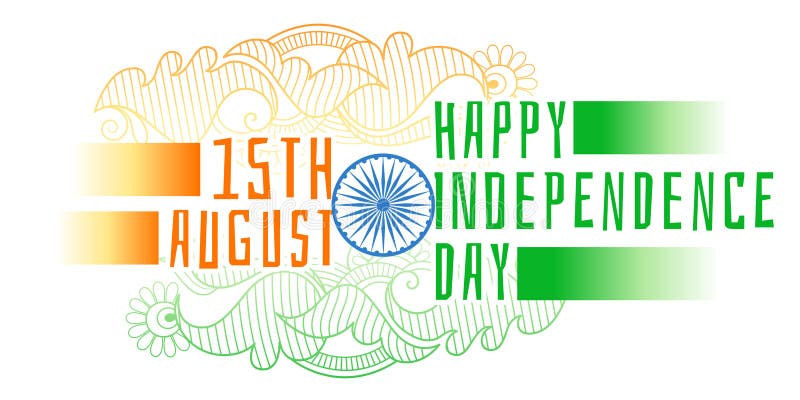 Happy independence day of india decorative background vector illustration Happy independence day of india decorative background vector illustration