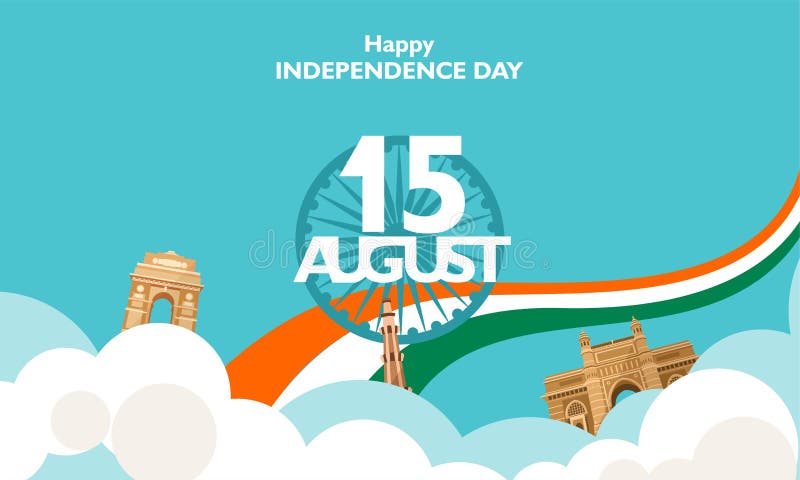 Happy Independence Day India, Flyer, Poster, Banner Background Design for 15  August. Stock Vector - Illustration of colors, flag: 151243452