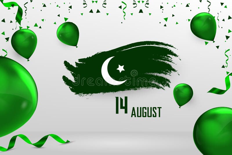 Happy Independence Day Pakistan, 14 August Pakistani Independence Day vector illustration Happy Independence Day Pakistan, 14 August Pakistani Independence Day vector illustration
