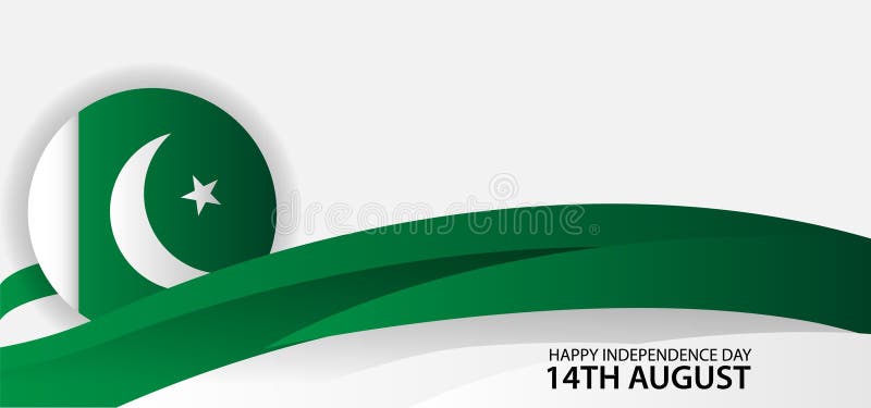 Happy Independence Day Pakistan Design Background Stock Illustration -  Illustration of happy, green: 194818124
