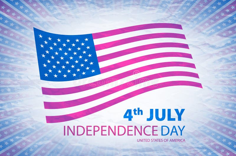 Happy Independence Day United States Of America 4th Of July Card With