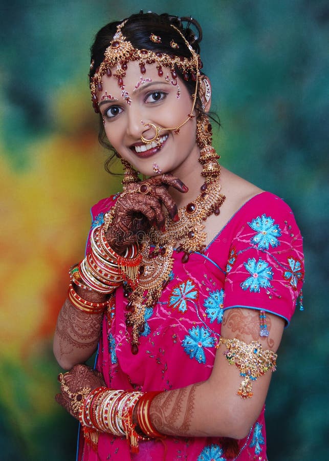 Classic Indian Beauty stock photo. Image of maroon, ornaments - 2286880