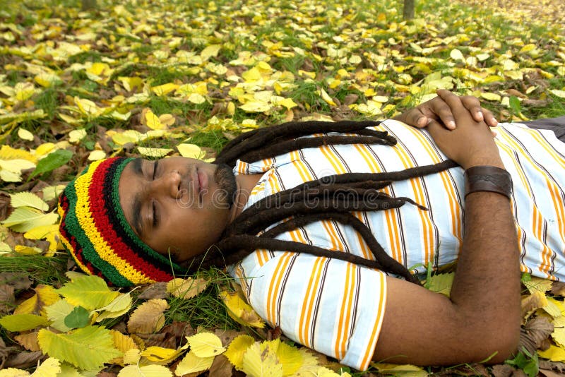 Happy Jamaican sleeping.