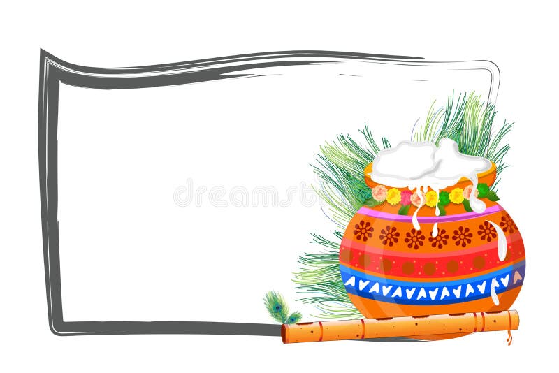 Happy Janmashtami Design Background, Vector Illustration Stock Vector -  Illustration of janmashtami, background: 228466170