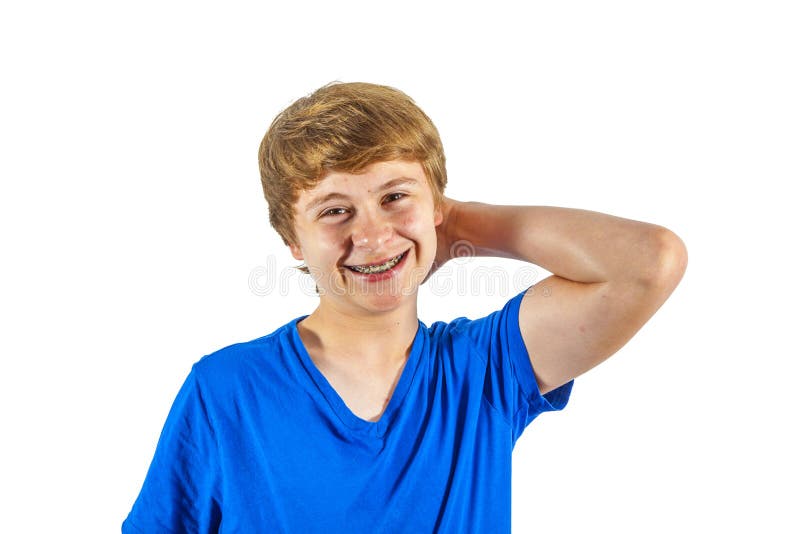 Happy Joyful Teen Boy is Laughing Stock Photo Image of happy, hands