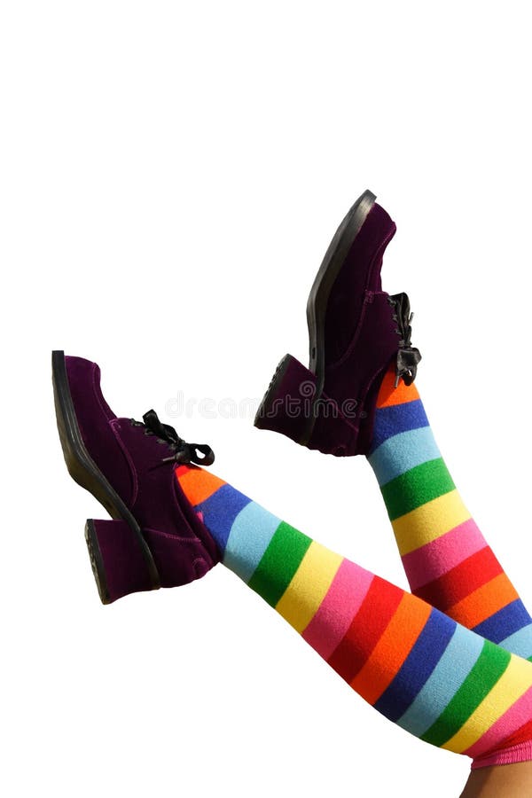 Happy Kicking Feet royalty free stock image