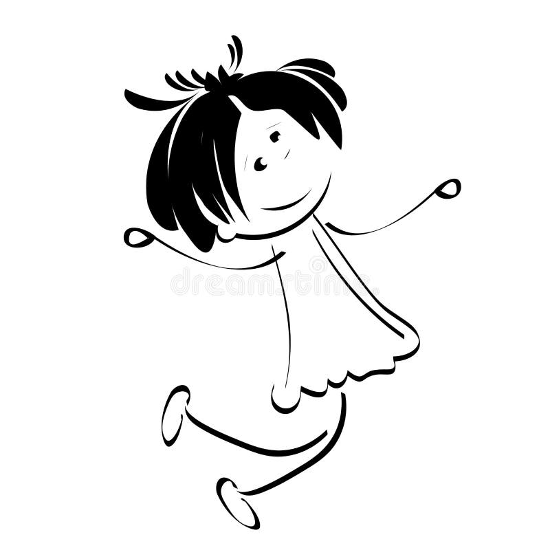 Happy kid stock illustration