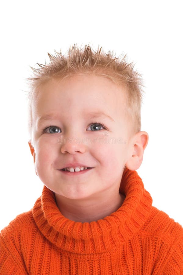 Funny Kid Wink Eye in Torn Paper Hole Isolated Stock Image - Image of