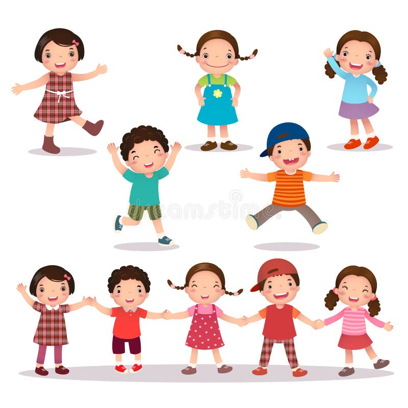 Kids playing together Vectors & Illustrations for Free Download