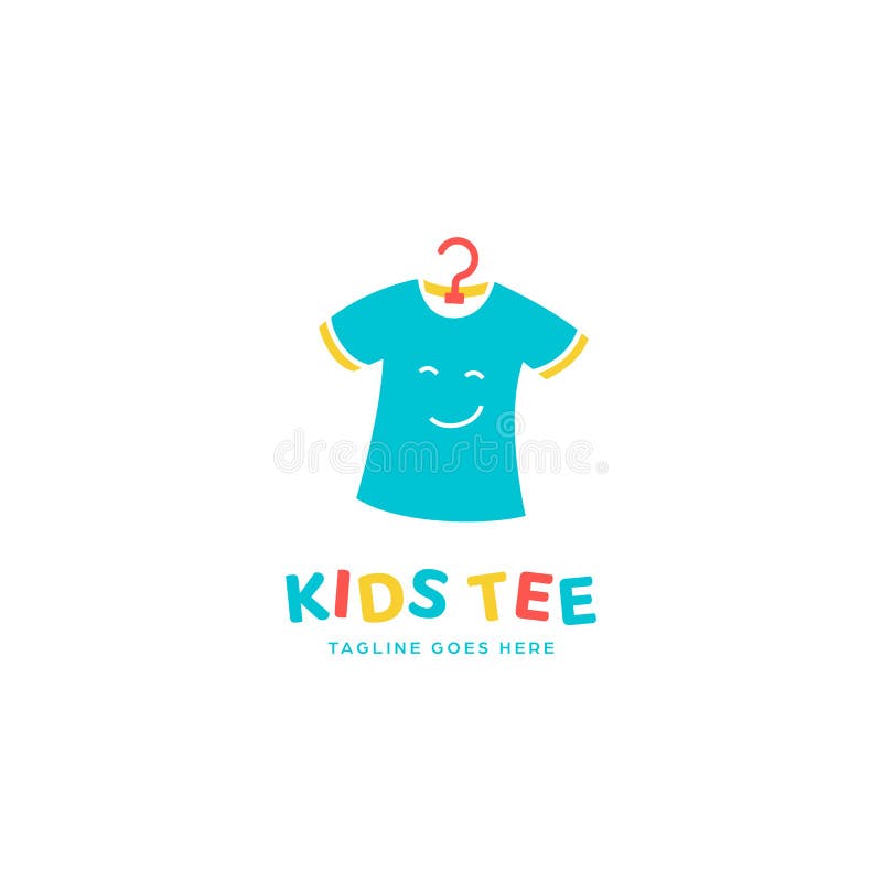 Happy Kids Tee Tshirt Logo Icon Stock Vector - Illustration of casual ...