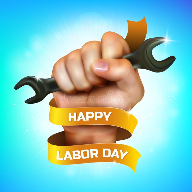 Happy Labor Day greeting card or banner design