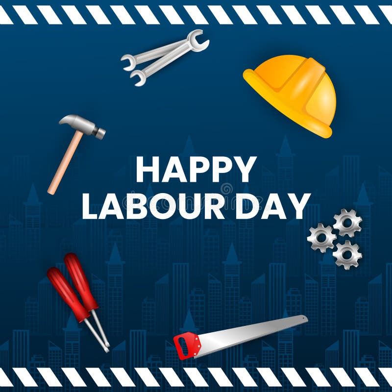 Happy Labor Day. 1st May International Labour Day Poster or Banner ...