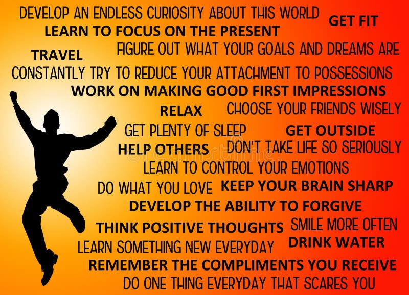 Lots of ways to live happily. Brain sleeping illustrations