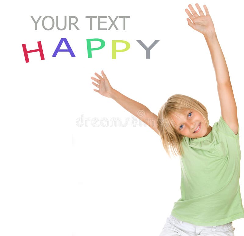 Happy Little Girl stock photography Happy Little Girl stock photography