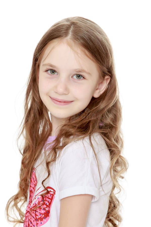 Happy little girl royalty free stock image Happy little girl royalty free stock image