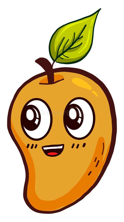 Happy mango ,illustration,vector royalty free illustration