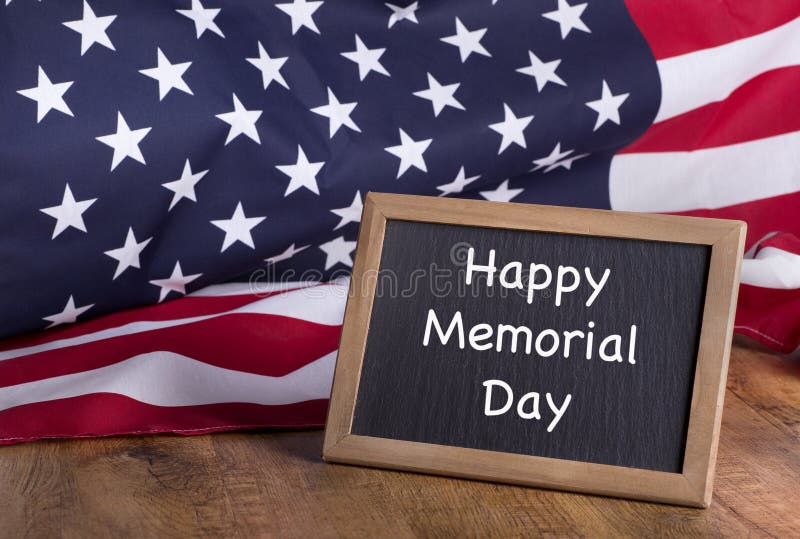 Happy Memorial Day Concept Made From American Flag On White Stone Background.  Stock Photo, Picture and Royalty Free Image. Image 187402831.