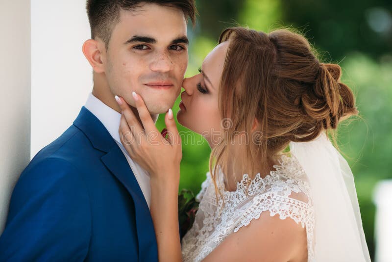 A Happy Man with Dimples on His Cheeks and Freckles Smiles To the Sun and a Happy Day. Today he Married a Girl he Loves Stock Image - Image of husband, happy: A Happy Man with Dimples on His Cheeks and Freckles Smiles To the Sun and a Happy Day. Today he Married a Girl he Loves Stock Image - Image of husband, happy: