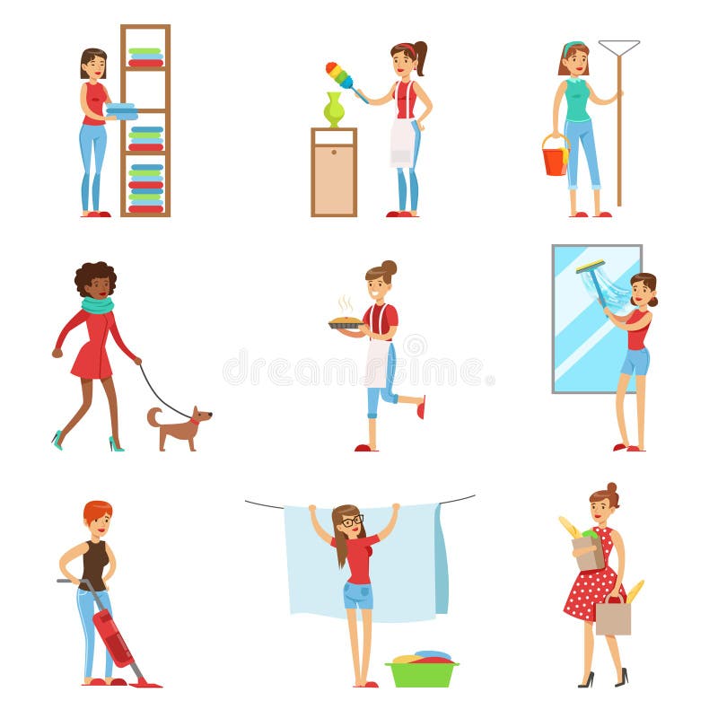 Housekeeping Stock Illustrations – 54,965 Housekeeping Stock ...