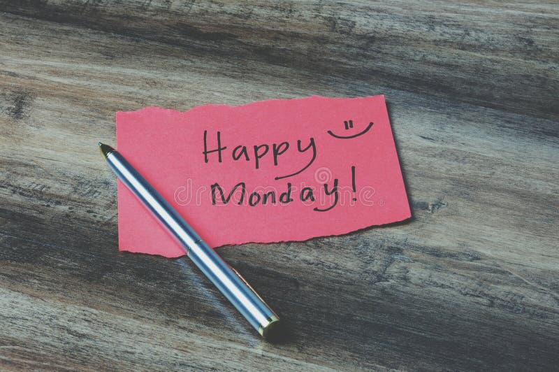 Happy Monday stock image