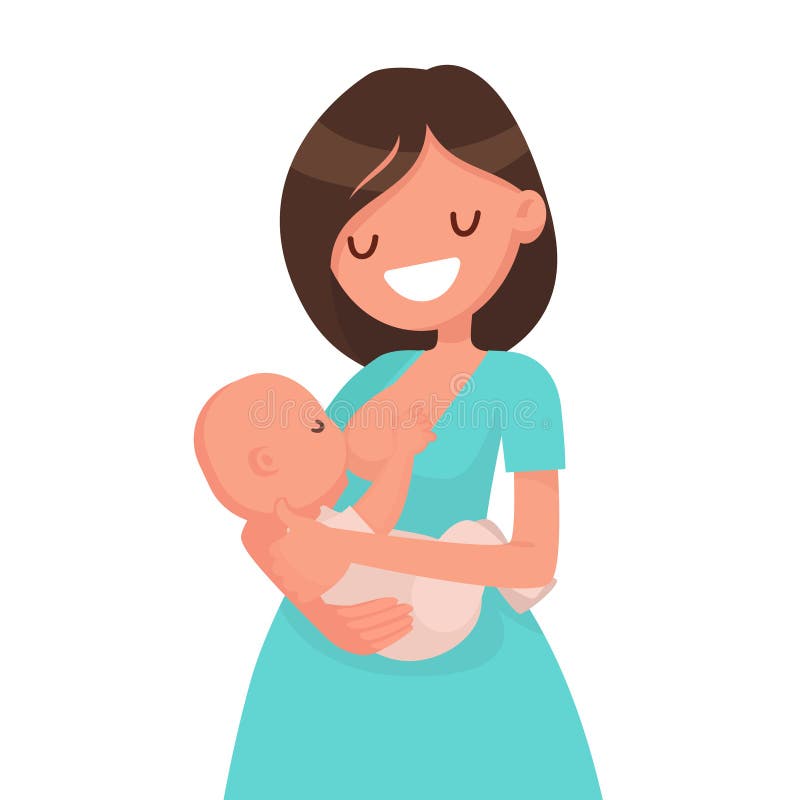 Mother Nurturing Baby Stock Illustrations – 688 Mother Nurturing Baby ...