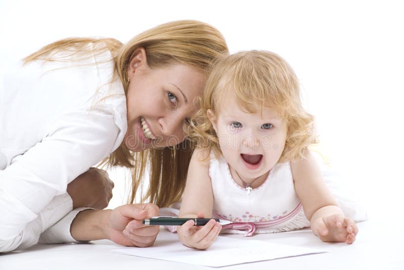 Happy mother with her smiling dauther