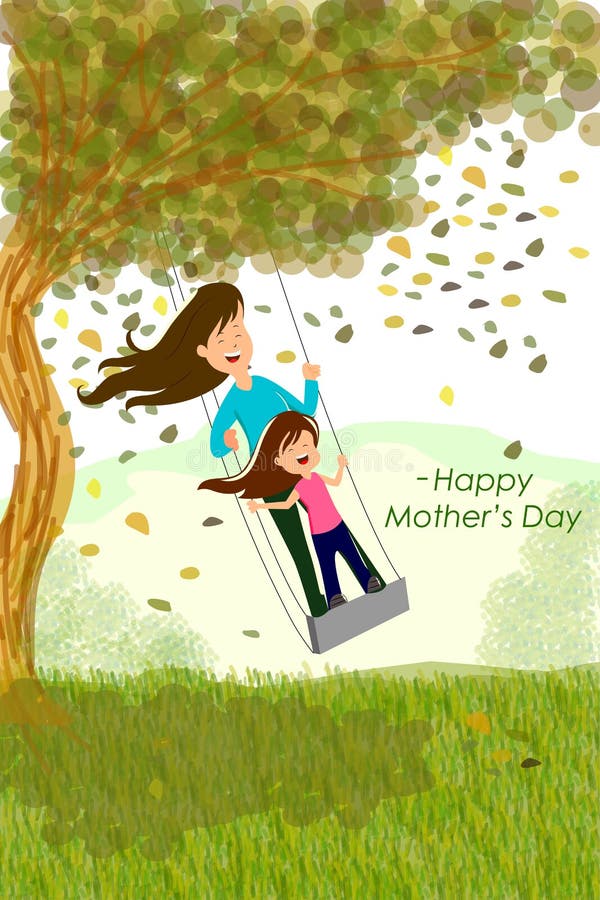 Happy Mother's Day background concept royalty free illustration
