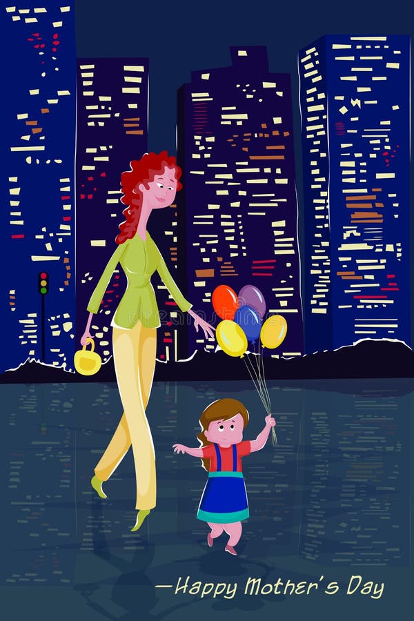 Happy Mother's Day background concept vector illustration