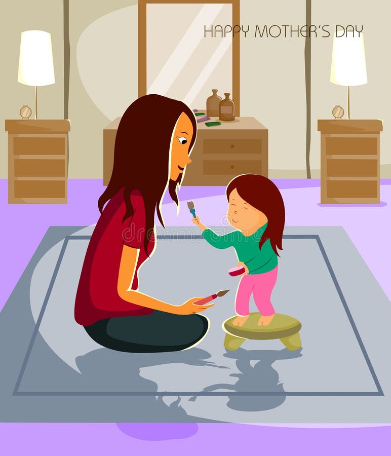 Happy Mother's Day background concept royalty free illustration