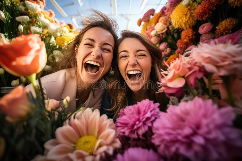 Happy Mother S Day. Child Daughter and Her Mother Smiling Stock ...