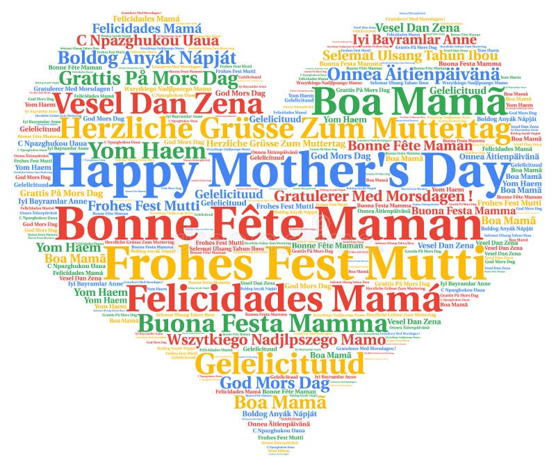 Happy Mother`s day in different languages