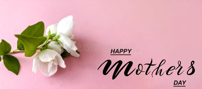 Happy mother`s day! Flat Lay, Banner, Congratulations on Mother`s Day