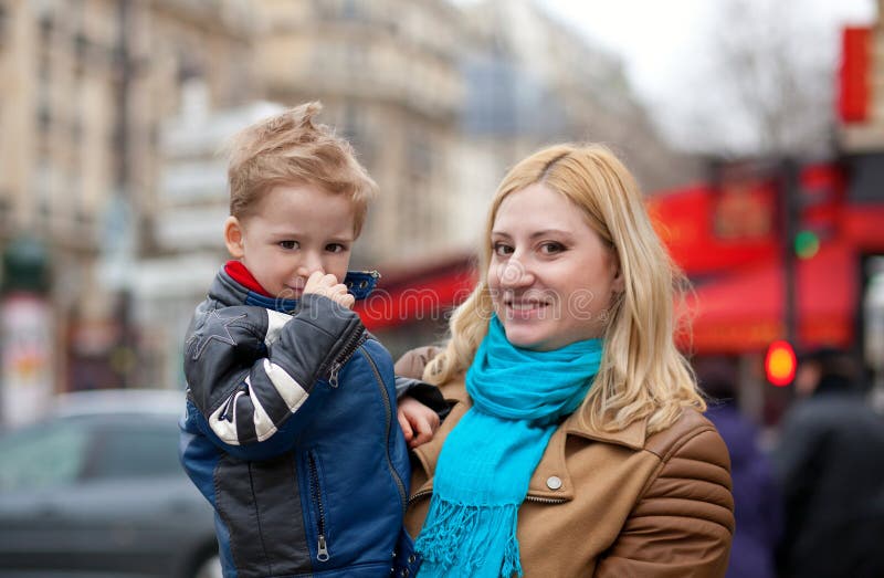 Download Happy mother and son stock image. Image of caucasian - 18662751