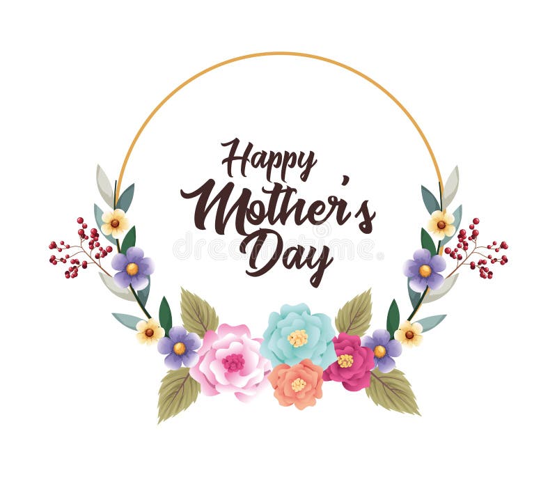 clipart mom day flowers