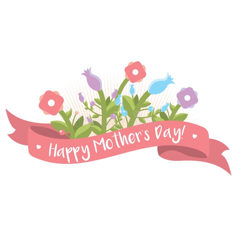 Happy Mothers Day Card Stock Illustration Illustration Of Sign 88407