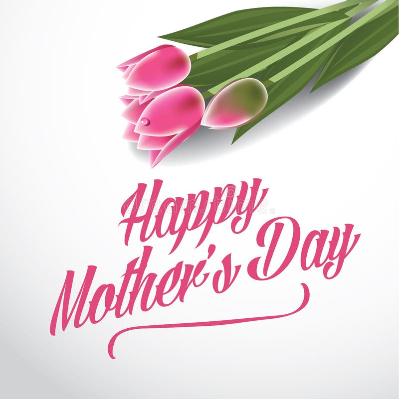 Download Happy Mothers Day Tulips Design EPS 10 Vector Stock Vector ...