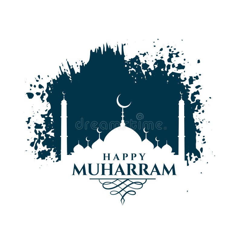 Happy Muharram Background with Islamic Pattern Design Stock Vector -  Illustration of design, adha: 156282653