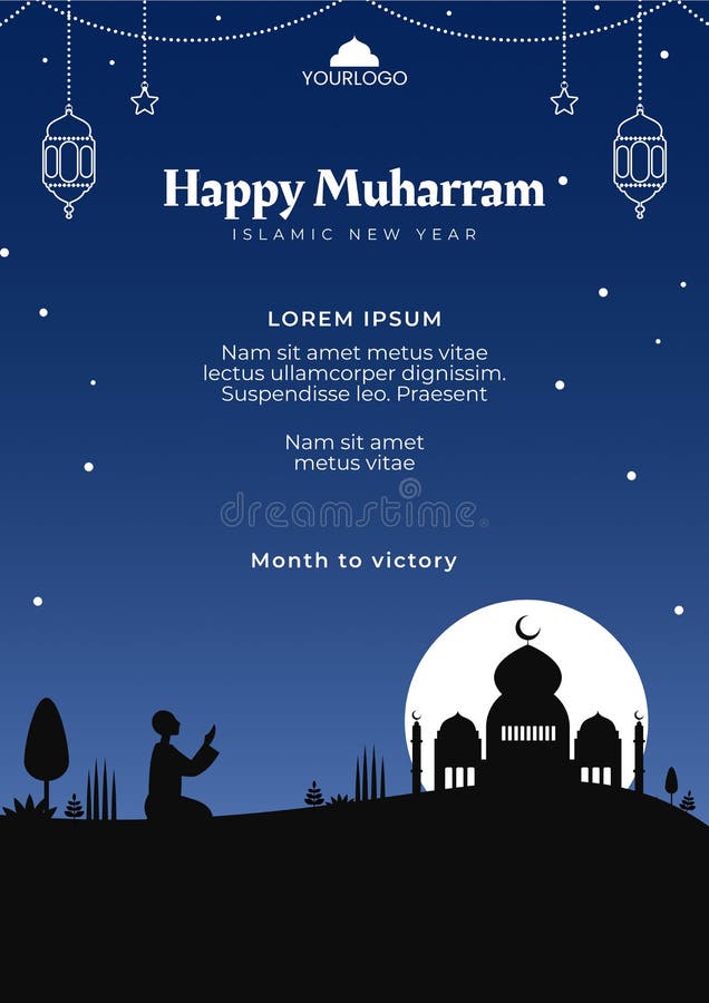 Poster with the Nuances of the Night of the Celebration of Muharram
